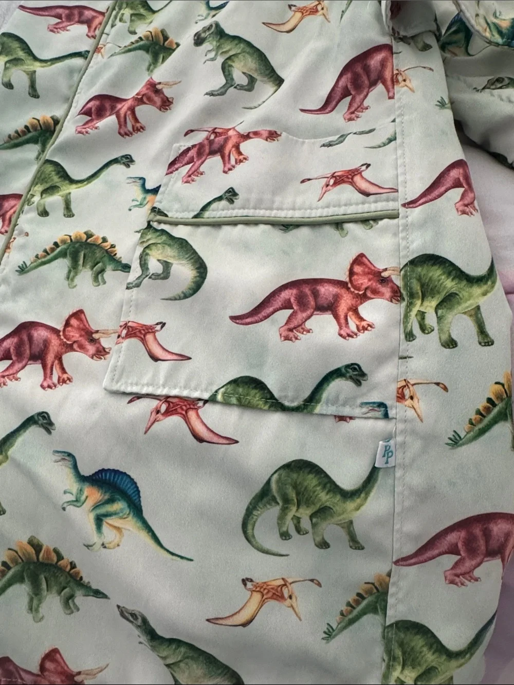 Posh Peanut Dino Hoodie Towel Robe